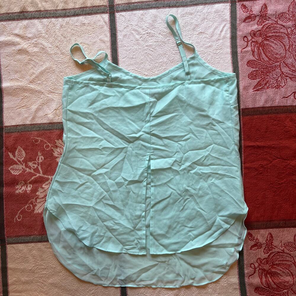 I Heart Ronson Mint Rhinestone Split Back Cami XS - Picture 4 of 7